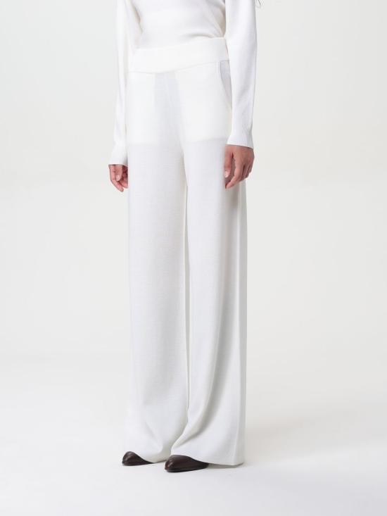 막스마라 스트레이트 팬츠 2421336022600 001 White - MAX MARA