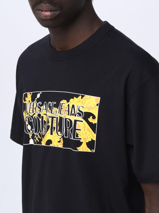  베르사체 반팔 티셔츠 75GAHE01CJ00E G89 Black - VERSACE