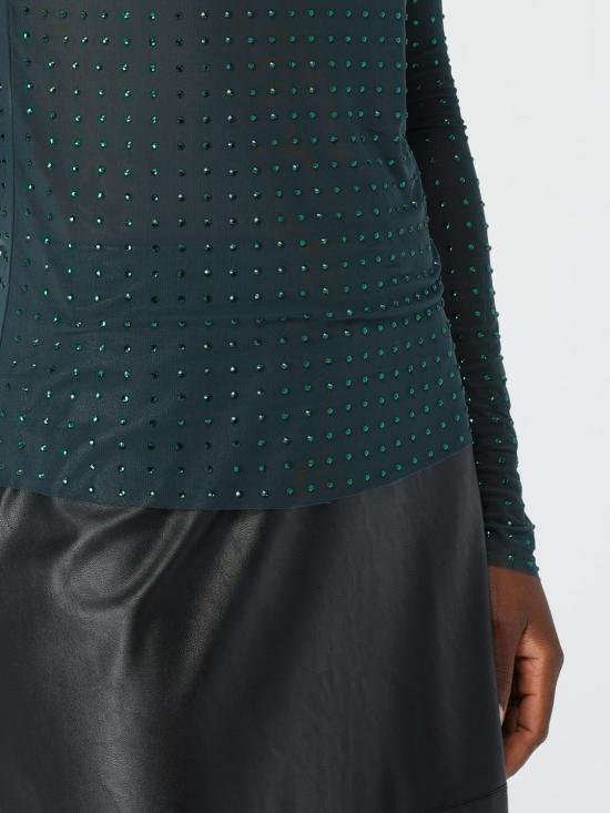 24FW 핑코 긴팔 티셔츠 103911A220 S1A Green - PINKO