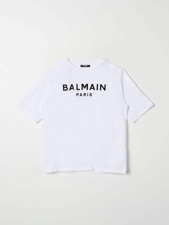 25FW [키즈] 발망 티셔츠 BV8R71J0177 100NE White