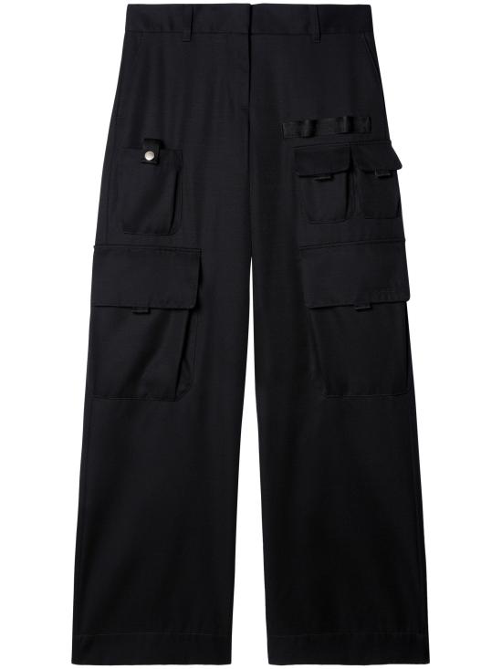  오프화이트 스트레이트 팬츠 OWCF017F24FAB001 1010 BLACK