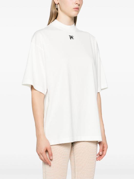  팜앤젤스 반팔 티셔츠 PWAA017F24JER004 0310 OFF WHITE BLACK - PALM ANGELS