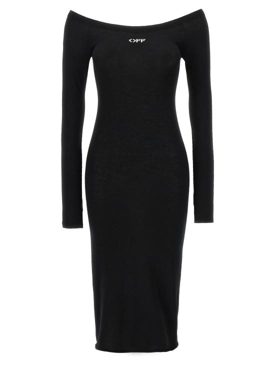  오프화이트 미디 스커트 OWHI055C99KNI00110011001 White Black