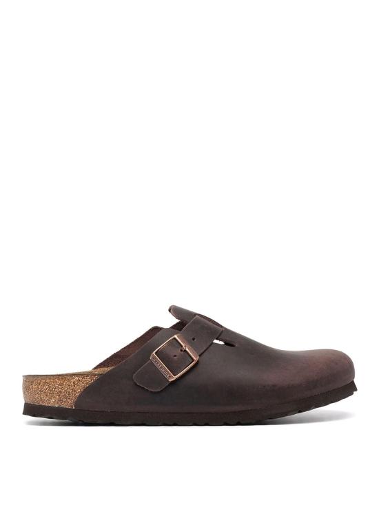 26SS 버켄스탁 보스턴 오일드 레더 클로그 860133BOSTONHABANA Brown