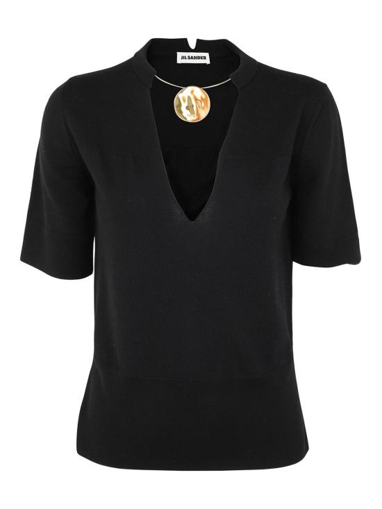  질샌더 반팔 티셔츠 J02NF0002J14595001 Black