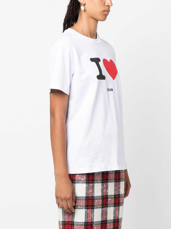  엠에스지엠 반팔 티셔츠 3541MDM17123779801 White - MSGM