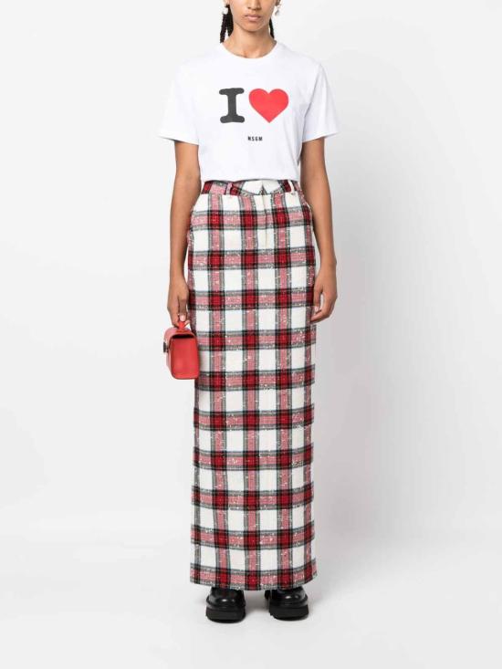 엠에스지엠 반팔 티셔츠 3541MDM17123779801 White - MSGM