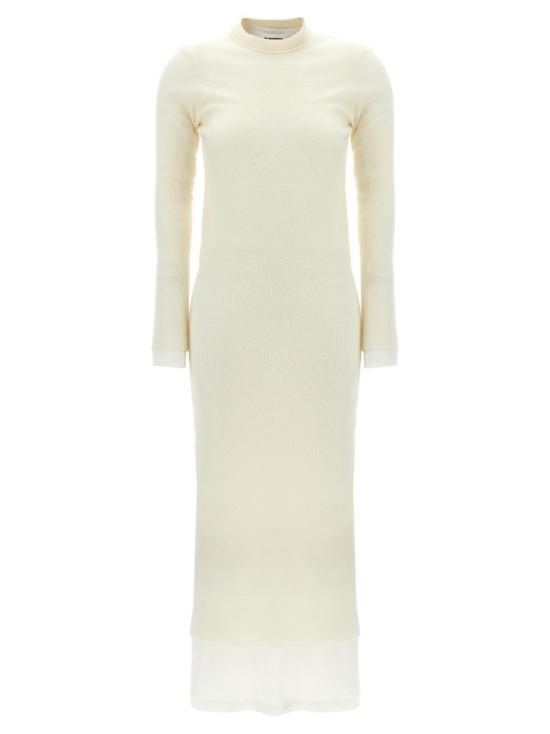 24FW 질샌더 롱 원피스 J02FV0103JTN367106 WHITE