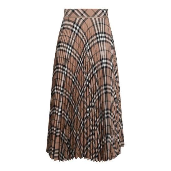 24FW 버버리 롱 스커트 8093011C1202 LINDEN IP CHECK - BURBERRY