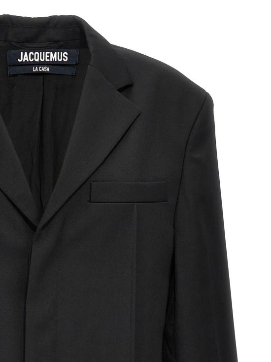  자크뮈스 수트 자켓 22E213JA1011333990 Black - JACQUEMUS
