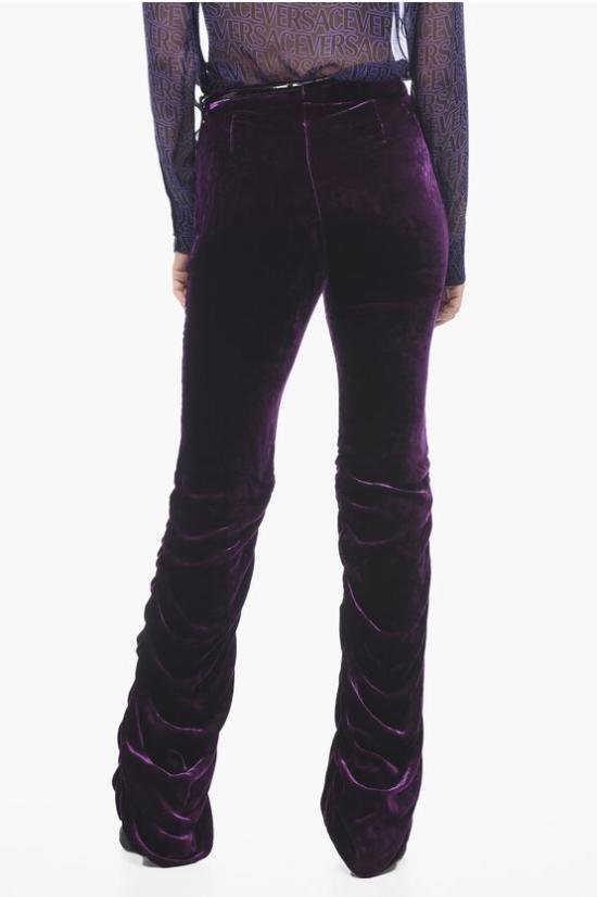  구찌 벨티드 러치드 팬츠 761072 Z8BMQ 5976 Violet - GUCCI