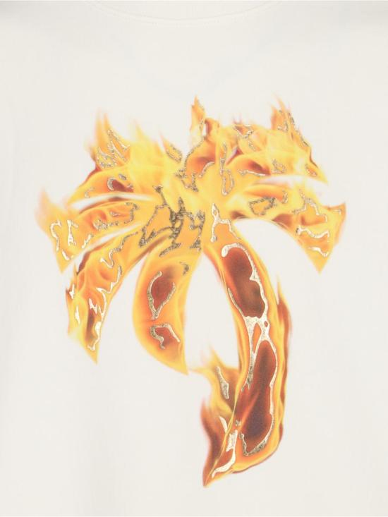 24FW 팜앤젤스 스웨터 PMBA026F24FLE0100376 WHITE - PALM ANGELS