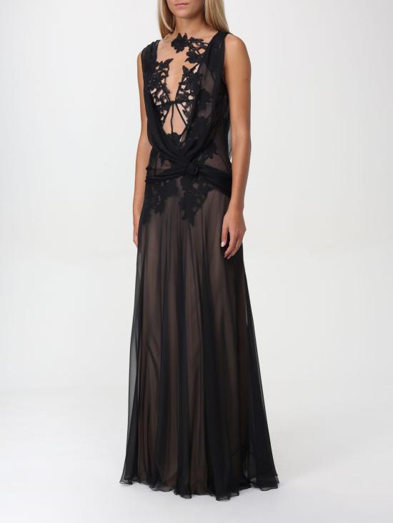  알베르타 페레티 롱 원피스 04155114 0555 Black - ALBERTA FERRETTI