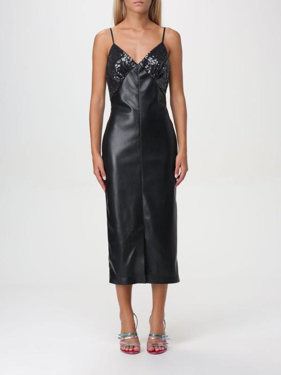 24FW 엠에스지엠 미디 원피스 3741MDA45Y247601 99 Black