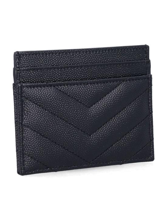 26FW 생로랑 카산드라 마틀라세 카드 케이스 423291BOW02 1000 - SAINT LAURENT