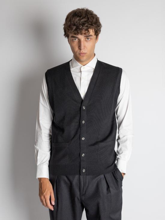 24FW 알파스튜디오 니트 베스트 AU 7011D1004