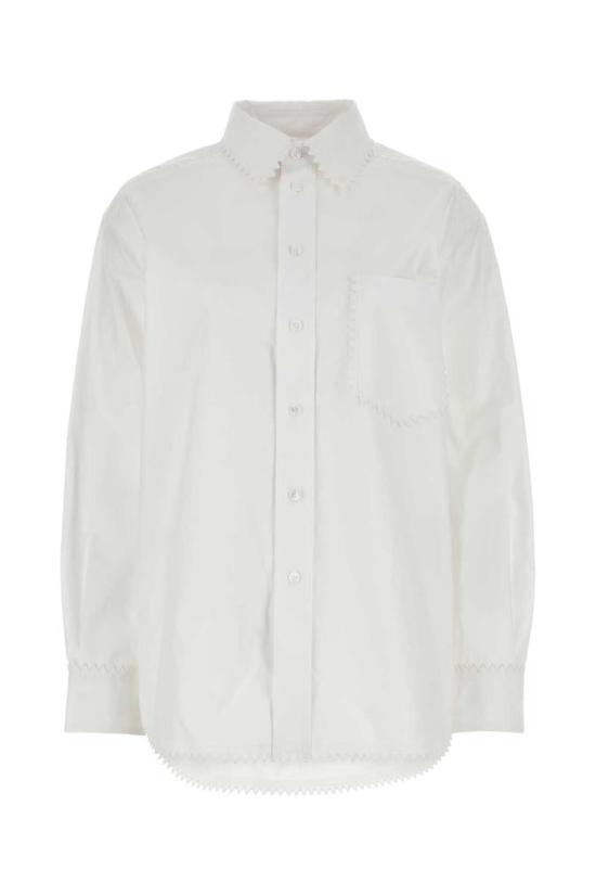  보테가베네타 셔츠 775230V2BL0 9000 WHITE