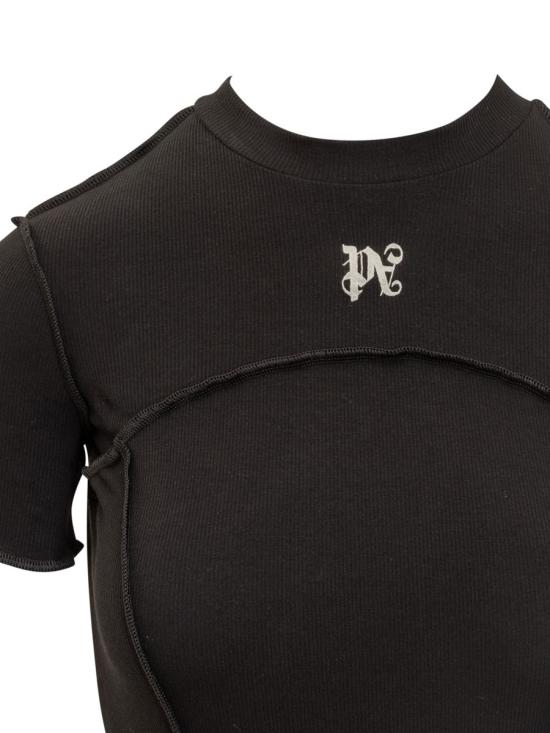  팜앤젤스 숏 원피스 PWDB055S24FAB001 1003 Black - PALM ANGELS