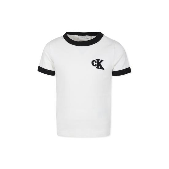  [키즈] 캘빈클라인 티셔츠 IB0IB02241T YBI WHITE