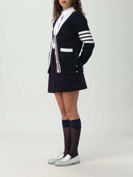 26SS 톰브라운 클래식 코튼 포플린 RWB 트리밍 셔츠 FLL005E03113 100 White - THOM BROWNE