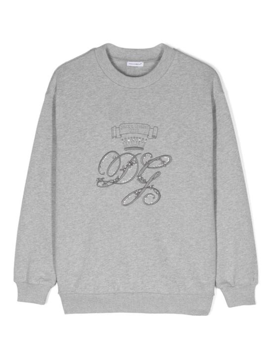 24FW [키즈] 돌체앤가바나 트레이닝 상의 L5JW2VG7N4H S8290 MELANGE GRIGIO