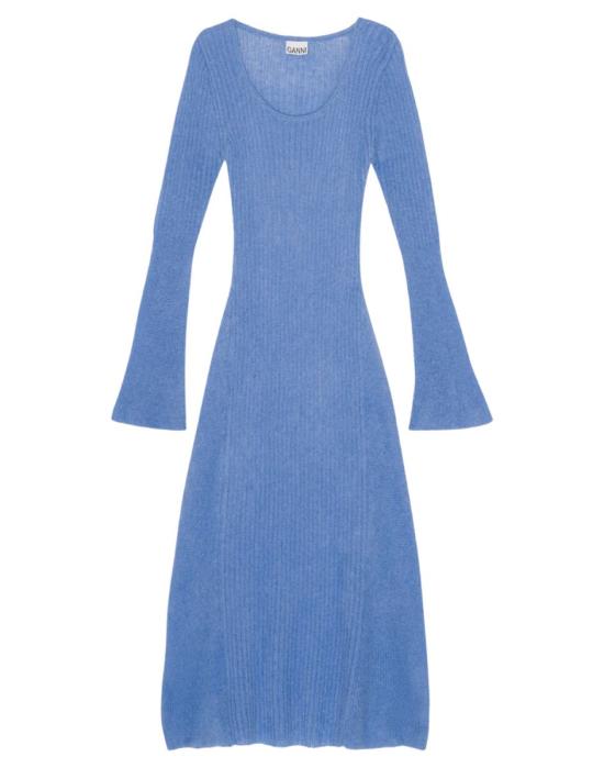  가니 미디 원피스 GA K1982 SILVERLAKE9084 BLUE