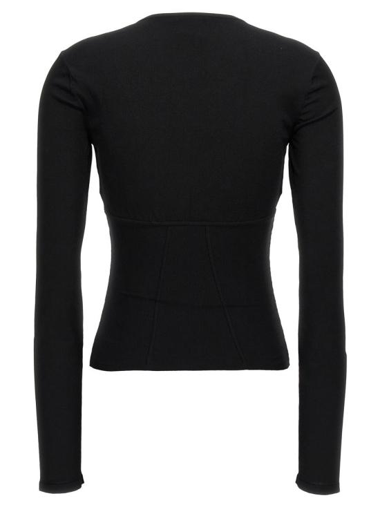 24FW 넨시 도자카 탑 NDAW24KT061BLACK Black - NENSI DOJAKA