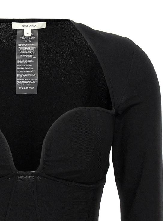 24FW 넨시 도자카 탑 NDAW24KT061BLACK Black - NENSI DOJAKA