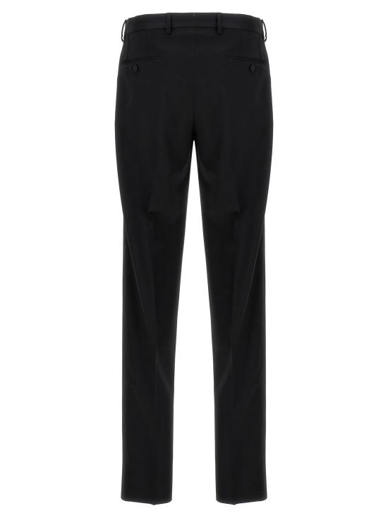 24FW 돌체앤가바나 스트레이트 팬츠 GWZMXTGG861N0000 Black - DOLCE & GABBANA