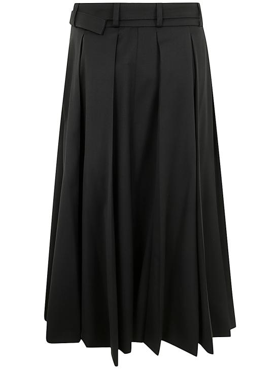 24FW 파투 롱 스커트 SK0700103 999B BLACK - PATOU