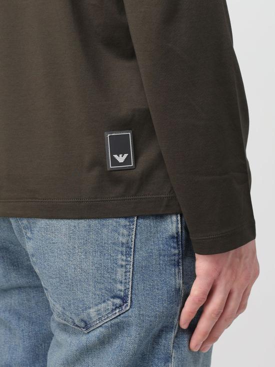  엠포리오 아르마니 긴팔 티셔츠 6R1FA71JUVZ 0583 Green - EMPORIO ARMANI