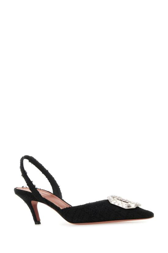 25FW 아미나 무아디 힐/펌프스 CAMELIASLING60TWEED BLA - AMINA MUADDI