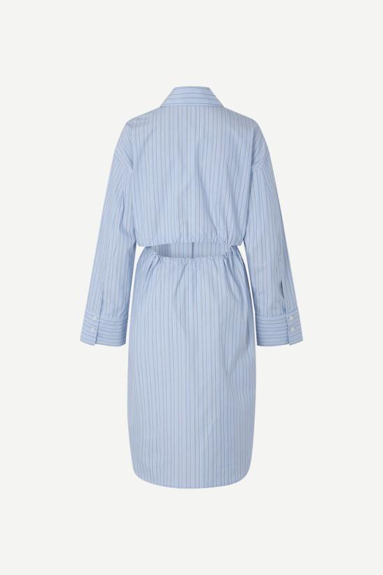  삼소앤삼소 롱 원피스 F24200107 Brunnera Blue - SAMSOE SAMSOE