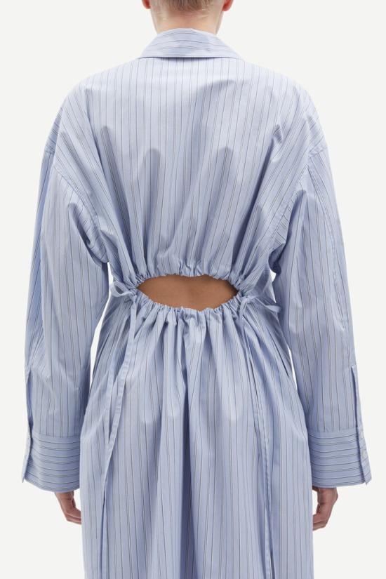  삼소앤삼소 롱 원피스 F24200107 Brunnera Blue - SAMSOE SAMSOE