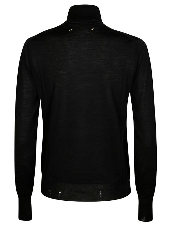24FW 골든구스 터틀넥 GWP00953 P000665 901 BLACK 90100 Nero - GOLDEN GOOSE