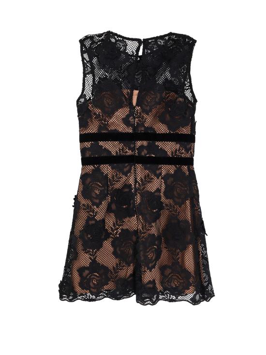 24FW 셀프 포트레이트 숏 원피스 AW24017SB BLACK Black - SELF PORTRAIT