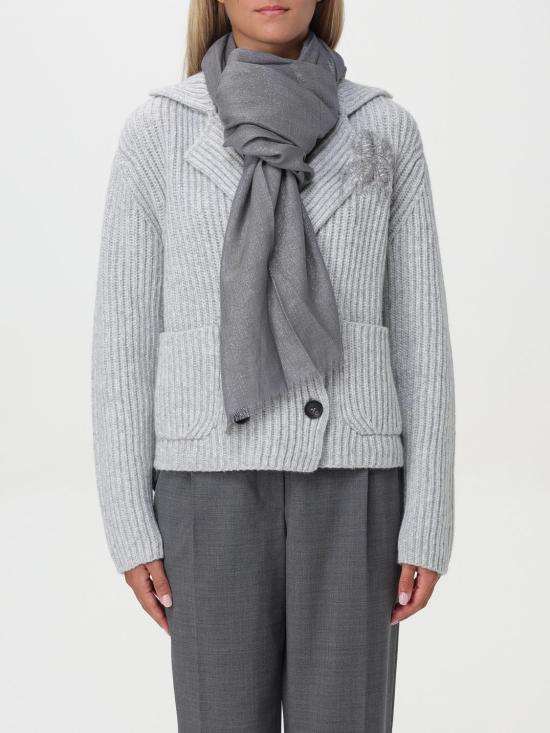 24FW 브루넬로 쿠치넬리 머플러/스카프 MSCDAR097 C079 Lead - BRUNELLO CUCINELLI