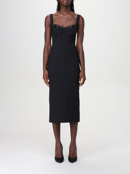 24FW 베르사체 롱 원피스 77HAO935N0394 899 Black