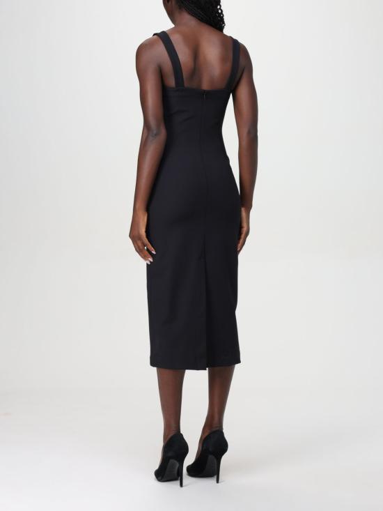 24FW 베르사체 롱 원피스 77HAO935N0394 899 Black - VERSACE