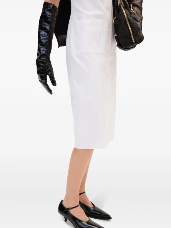 24FW 미우미우 숏 원피스 MF5568SOOO15T9 F0009 BIANCO - MIU MIU