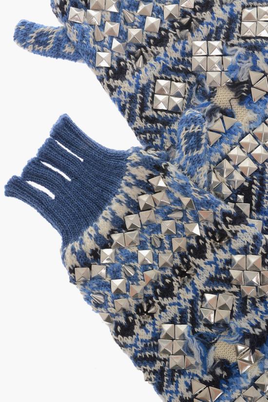  마르지엘라 장갑 S31TS0099 S17906 001J Azzurro Bianco Blu Multicolor - MAISON MARGIELA