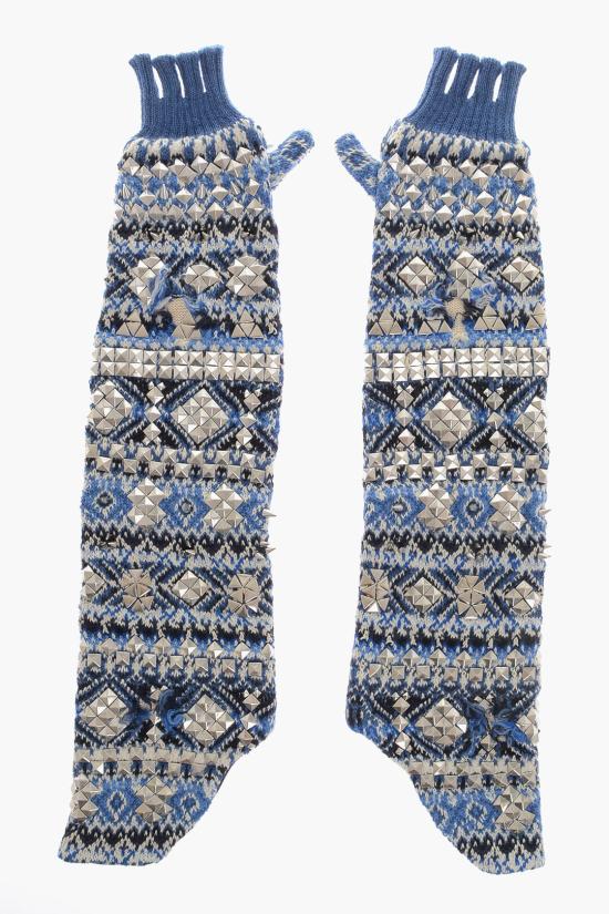  마르지엘라 장갑 S31TS0099 S17906 001J Azzurro Bianco Blu Multicolor