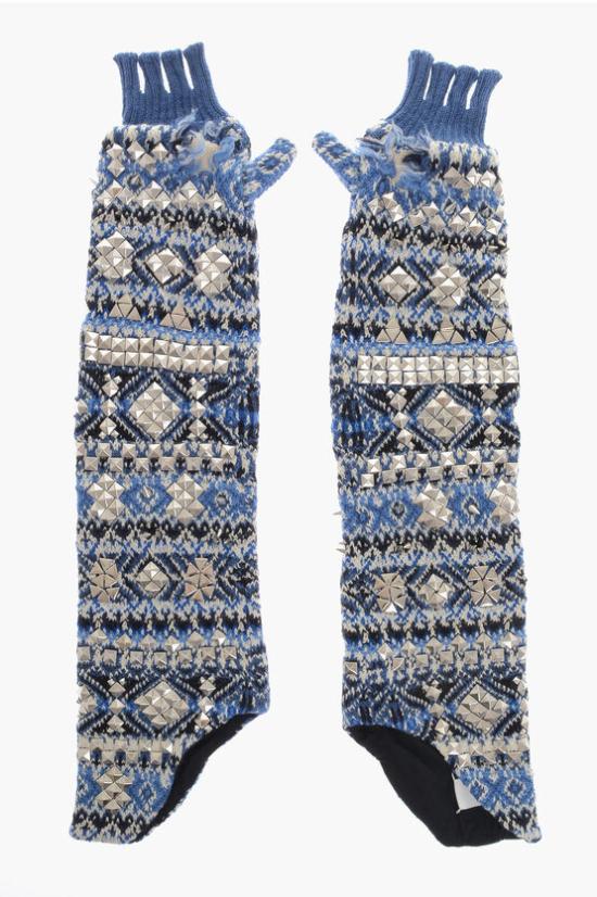  마르지엘라 장갑 S31TS0099 S17906 001J Azzurro Bianco Blu Multicolor - MAISON MARGIELA