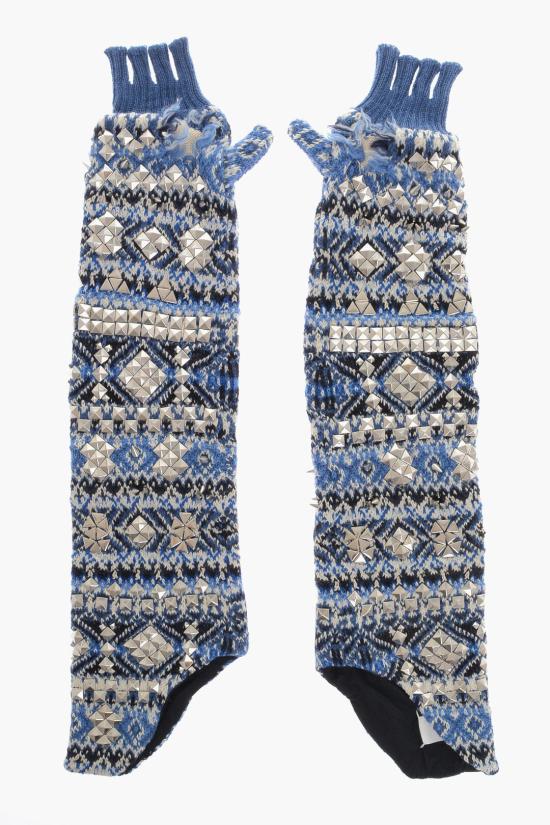  마르지엘라 장갑 S31TS0099 S17906 001J Azzurro Bianco Blu Multicolor - MAISON MARGIELA