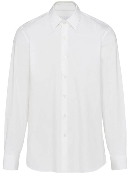 25SS 프라다 긴팔 셔츠 UCM608SOOO10HT F0009 BIANCO White