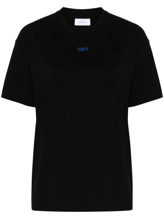 24FW 오프화이트 반팔 티셔츠 OWAA089F24JER002 1084 BLACK MULTICOLOR