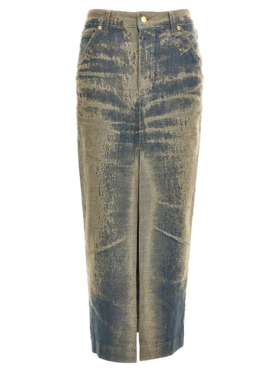 24FW 다크파크 데님 스커트 WSK02DBL08W079W079 BLUE