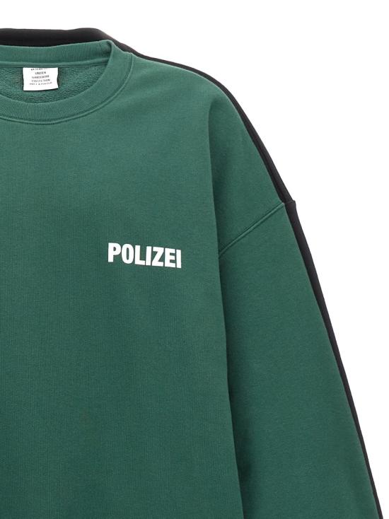 24FW 베트멍 스웨터 UA65CW423GPOLIZEIGREENBLACK MULTICOLOR - VETEMENTS