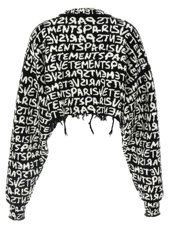 24FW 베트멍 스웨터 WA65KN314BBLACKWHITE Multicolor - VETEMENTS