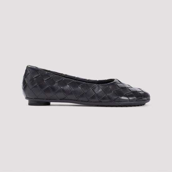 25SS 보테가베네타 플랫 슈즈 806850V2ED0 1000 BLACK - BOTTEGA VENETA